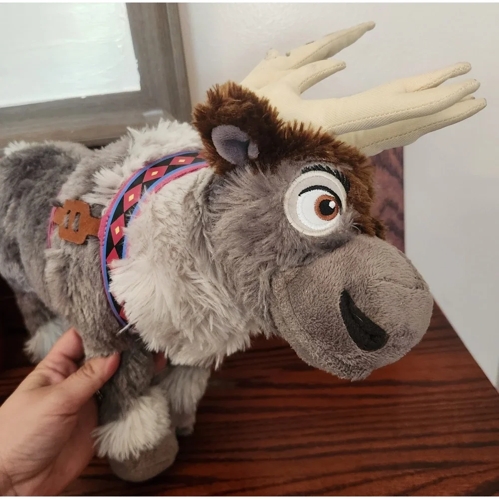 Disney Parks Frozen Sven‎ Grey Reindeer Sitting Plush 11 inch